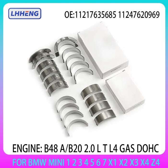 ENGINE Main & Rod Bearing Set For BMW MINI 1 2 3 4 5 6 7 X1 X2 X3 X4 Z4 2.0 L T B48A20 B48B20 L4 GA