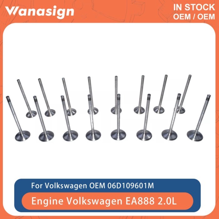 16PCS Intake & Exhaust Valve Set Fit 2.0 L For Volkswagen Bora Audi Skoda Seat EA888 BPJ AXX BPJ BP