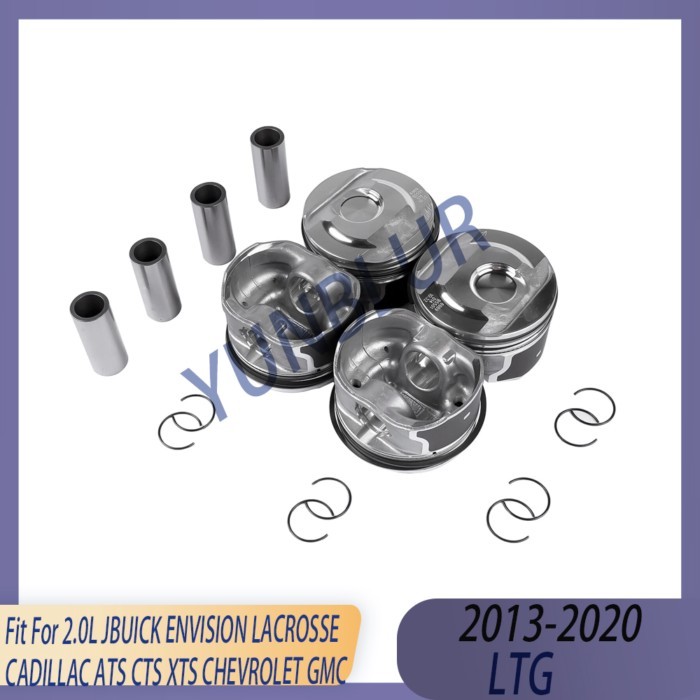 STD 86mm Engine Parts Piston & Ring Kit Fit 2.0 L LTG 13-20 Gas For BUICK ENVISION LACROSSE CADILLA
