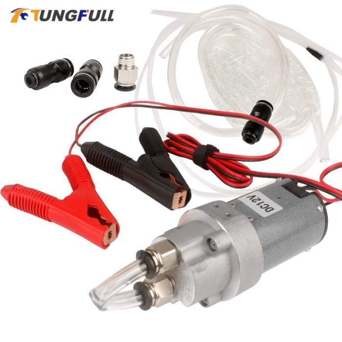 The Whole Set DIY Mini DC Oil Pump 12V Oil Transfer Oil Pump Engine Oil Pump Micro Self-suction Gea