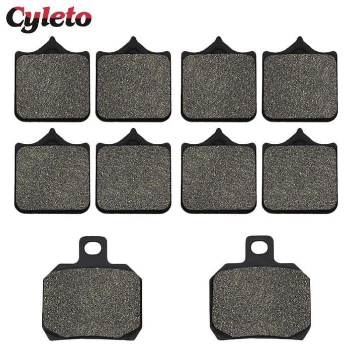 Cyleto Motorcycle Front and Rear Brake Pads for Ducati 749 Dark 749R 749S 999 999R 999S Monoposto B