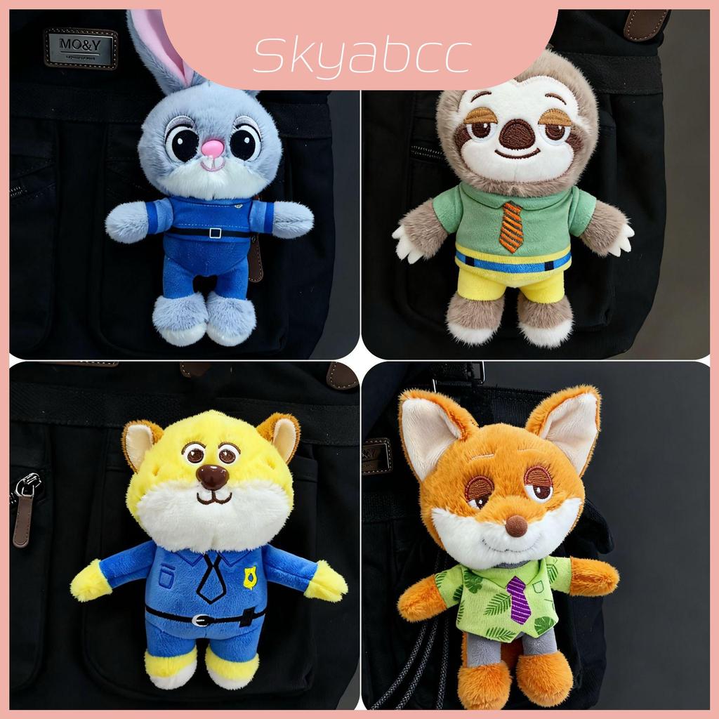 น่ารัก Judy Zootopia Nick Sloth และ Benjamin Plush สําหรับพวงกุญแจสะสม