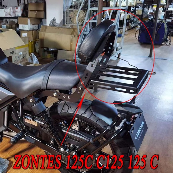Motorcycle Backrest Passenger Backrest Luggage Rack For ZONTES 125C C125 125 C