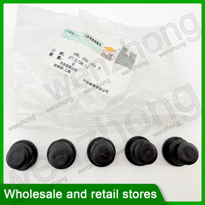 5PCS 06L103801H 06L103801 Engine Oil Drain Plug Screw CAP Sump Pan Nut Bolt Black for A4L Q5 Golf P