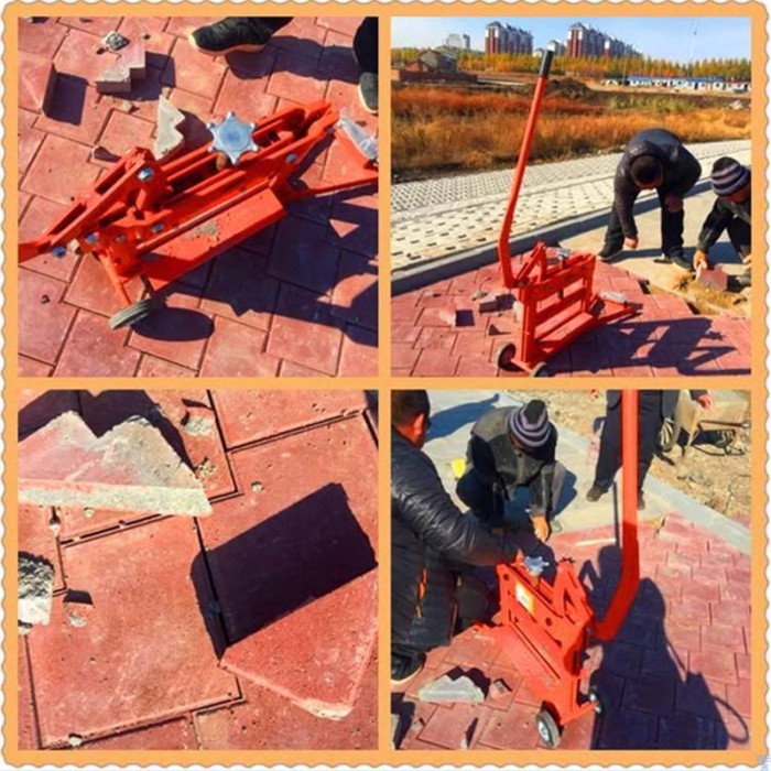 Manual Brick Cutter Interlocking Concrete Cutting Hand Operated Manual Brick Making Equipment Perme