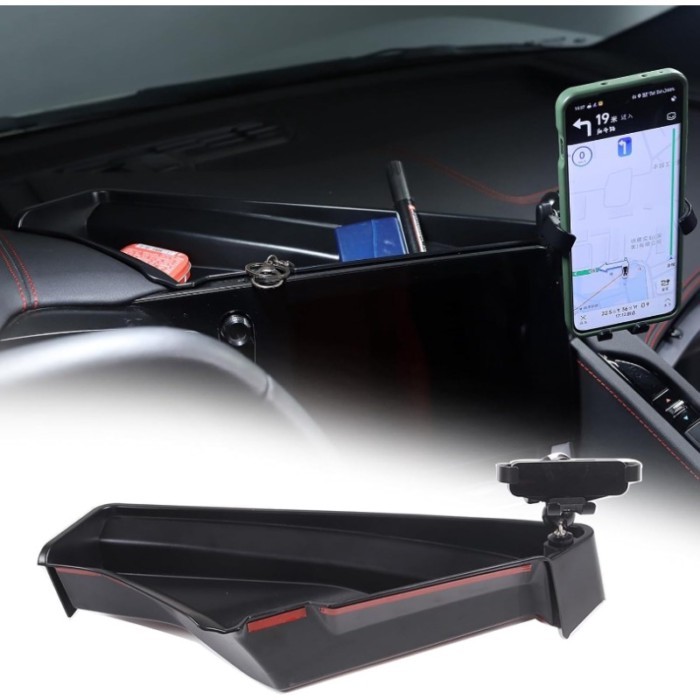 For Chevrolet Corvette C8 Stingray Z51 Z06 2020-2025 Car Navigation Screen Rear Storage Box Organiz