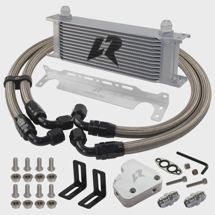 High-Quality Oil Cooler Kit 13 Rows Bolt-On AN10 Engine Fits for Corvette Cadillac C5 C6 LS1 LS6 97