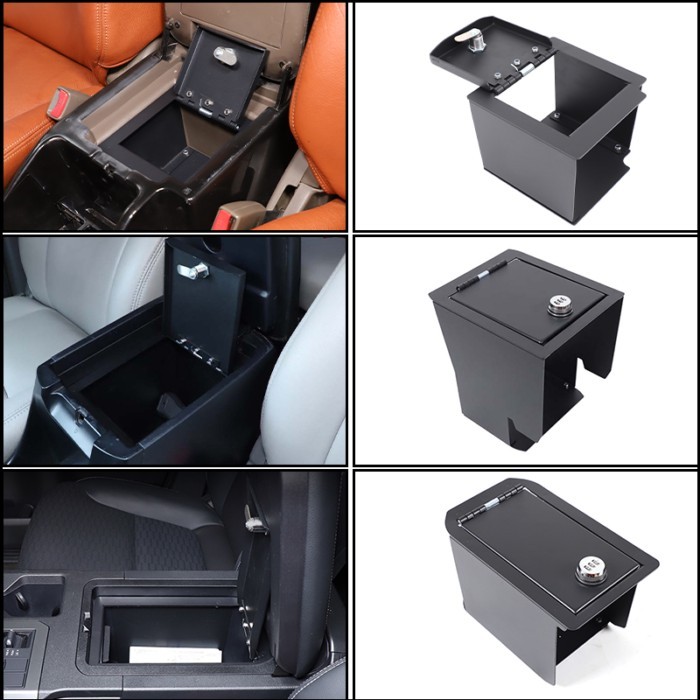 For Toyota Land Cruiser Prado FJ120 LC250 1996-2025 Car Armrest Storage Privacy Password Lock Secur