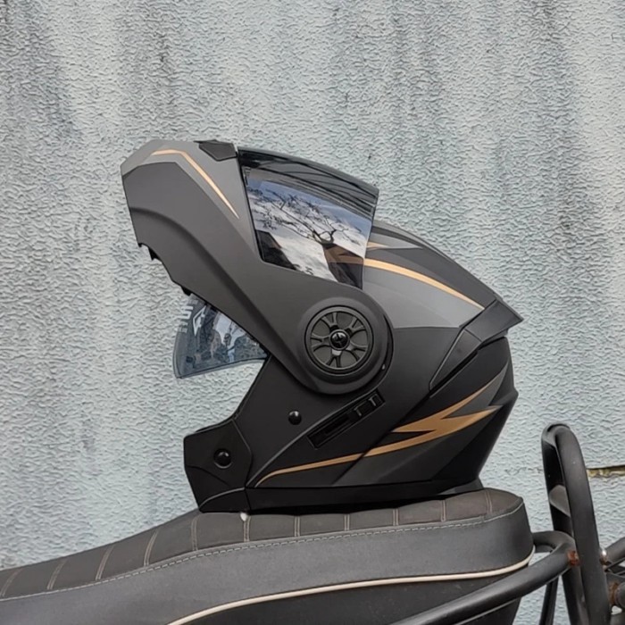 ORZ-161 Modular Flip Motorcycle Helmet Motocicleta Casco Double Sunshade Motorcycle Racing Helmet S