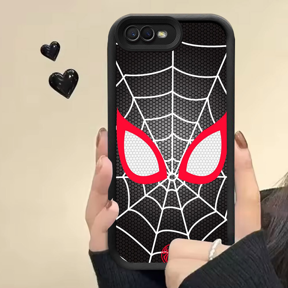 R25 เคสซิลิโคน Spider-Man สําหรับ OPPO A12E A39 A83 A1K A3S A37