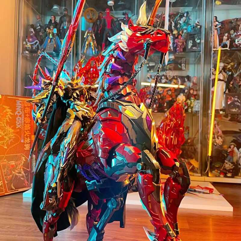 Lego Assembly Model Gundam Mecha HG Deformation Motorcycle Nuclear Lu Bu Baihu Ao Bing Cao Ren Guan 