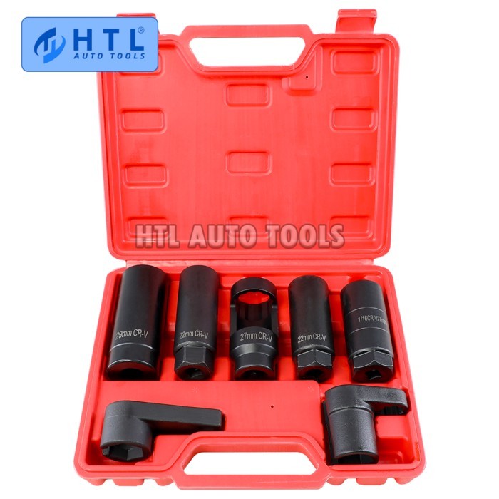7pcs Oxygen Sensor Socket Automotive Shop Hand Tool Set