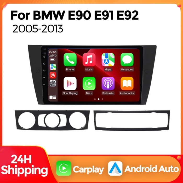 MEKEDE 2din Wireless CarPlay Android Auto Car Radio Multimedia Player for BMW 3-Series E90 E91 E92