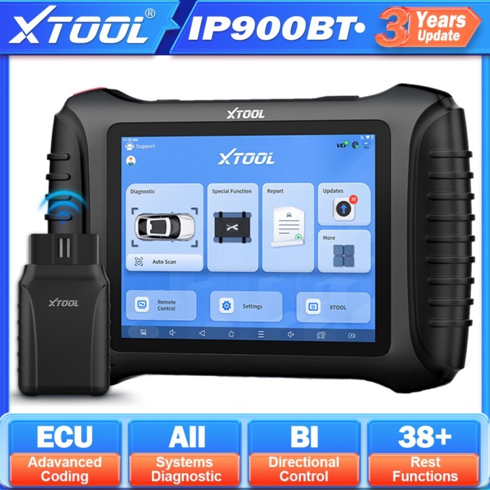 Xtool IP900BT ECU Coding Active Test  All Systems Car DiagnosticTools Key Programming OBD2 Scanner