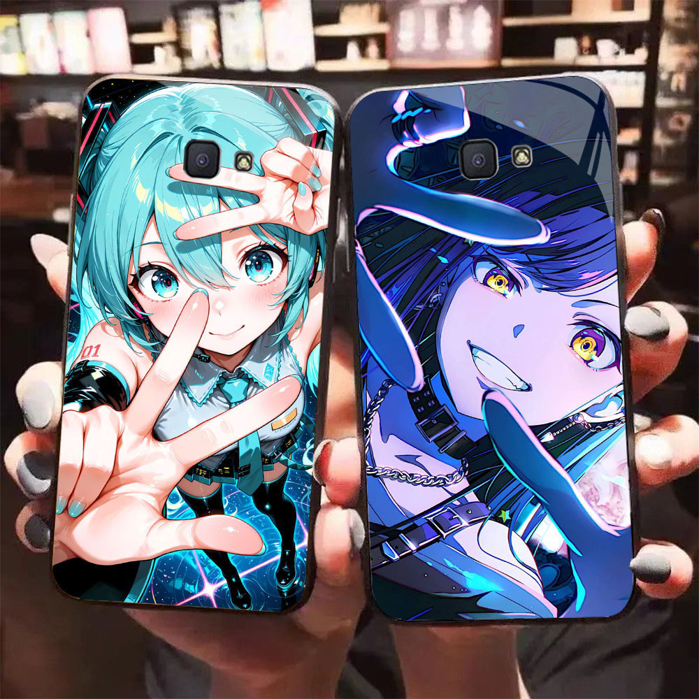 HW-28 Rock Music Hatsune Miku แก้วปลอกสําหรับ Samsung Note FE J4 S24 S25 J7 J6 Core 9 Prime Pro Plus