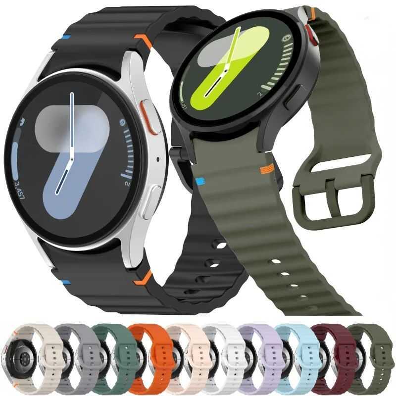 C 20Mm Original Band For Galaxy Watch 7/Fe/5 Pro/6/4 Classic 44Mm 40Mm Silicone Sport Belt Bracelet