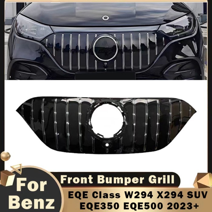 For Mercedes EQE Class W294 X294 SUV EQE350 EQE500 2023+ Front Bumper Grill Mesh Hood Modified Face