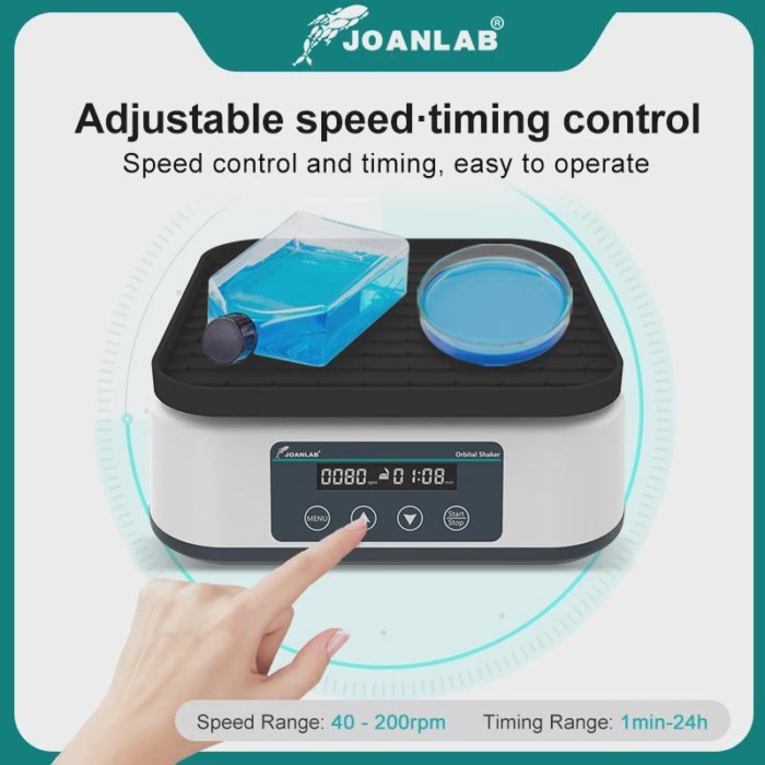 JOANLAB Orbital Shaker Digital Display Shaker Laboratory Multi-purpose Horizontal Swing Speed Oscil