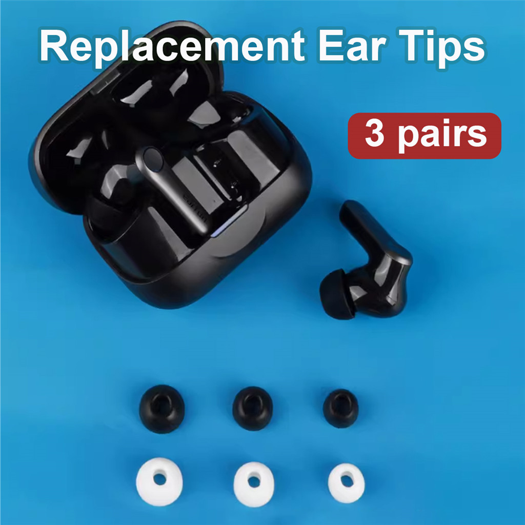 สําหรับ EarFun Air Pro 4 + ซิลิโคนเปลี่ยนเคล็ดลับหู Soft Eartips แผ่นรองหูฟังเบาะรองนั่ง