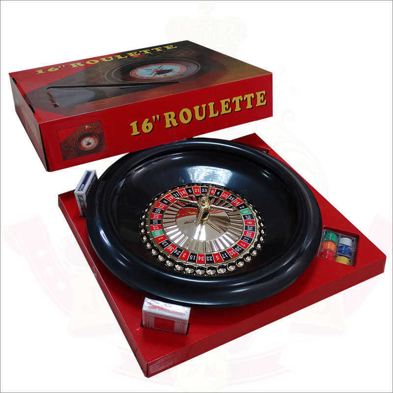 ❤ New Arrivals 16 Set Dia.40Cm Plastic Roulette Wheel With Cards Game Mat