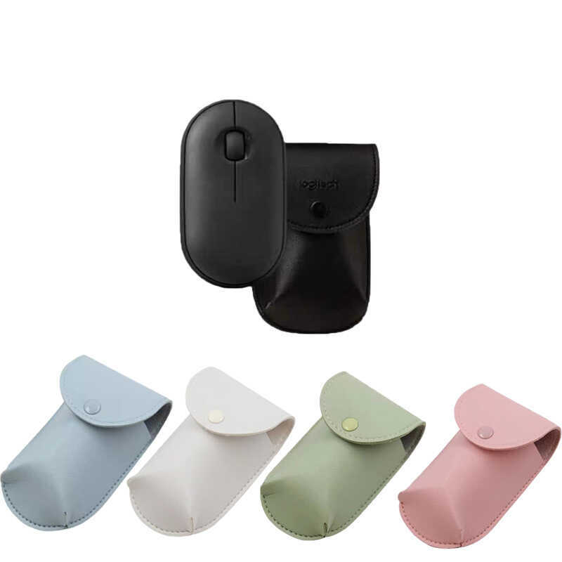 เหมาะสําหรับกระเป๋าเมาส์ Logitech Pebble Pebble Pebble หนัง PU กระเป๋าเก็บเมาส์บลูทูธไร้สาย