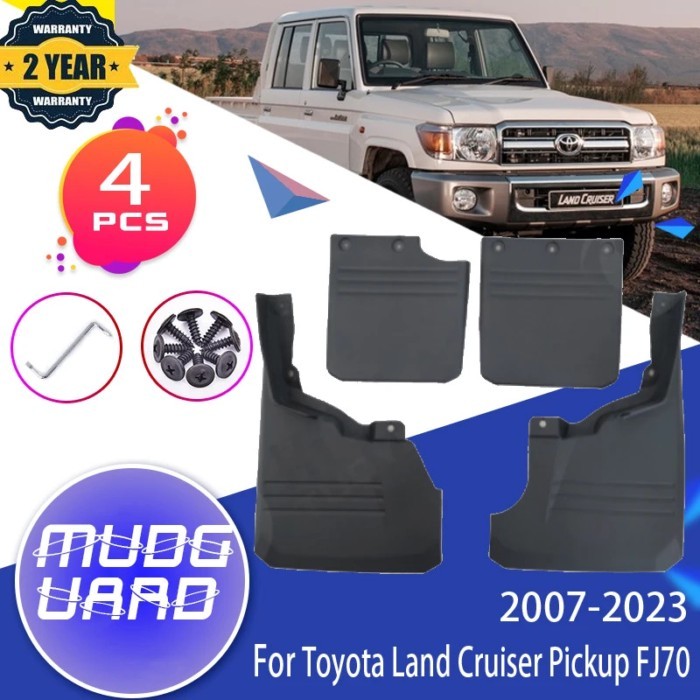 For Toyota Land Cruiser Pickup FJ70 Accessories 2022 2007~2023 J70 LC70 70 Mudflap Fender Mudguard