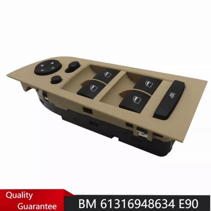 Beige Panel Window Mirror Switch Control Unit left For BM 61316948634 E90 325i 328i 330i 335i M3