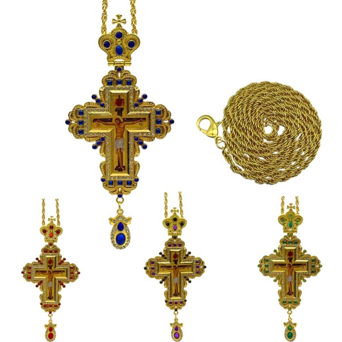 Orthodox Cross Catholic Decor Ornament Pectoral Cross For Priests Church Articulos Religiosos Catol