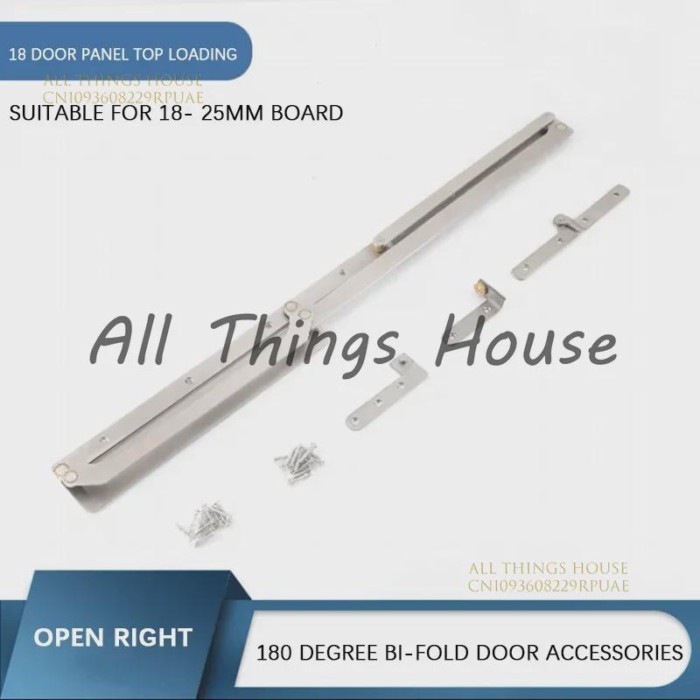 New 180 Degree Folding Door System Bifold Door Hardware Accessories Sliding Barn Door Stainless Ste