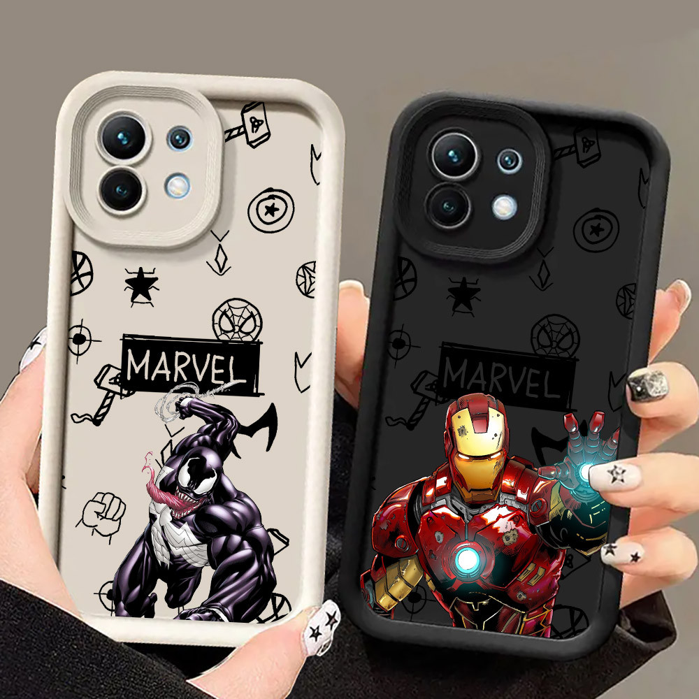Venom Ironman ตลก Marvel Deadpool เคสโทรศัพท์สําหรับ Xiaomi 17 Pro 15 Utra 13T 14T 15T Pro POCO M7 M