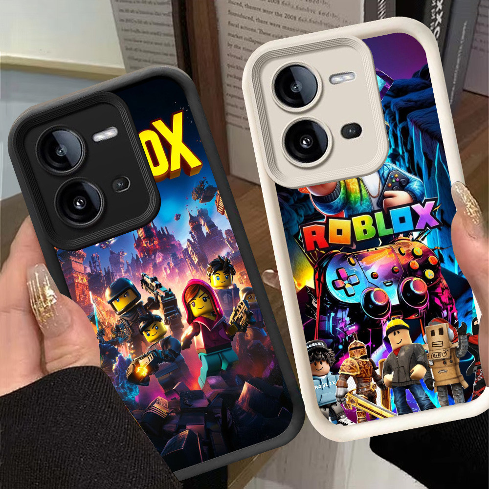 G-21 Roblox Casing สําหรับ VIVO Y28 Y28s V25 V25E Y17S สีดําและสีขาว