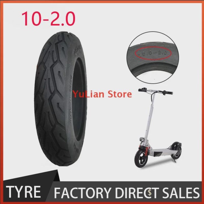 High quality 10x2.0 solid tires for 10 inch electric scooter wheels run flat tire accessories