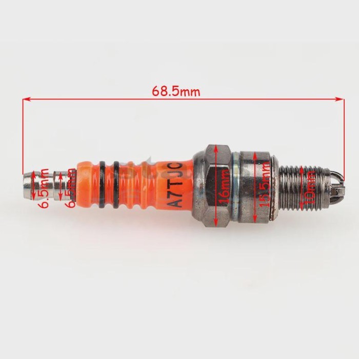 Motorcycle Spark Plug A7TJC For GY6 50cc 70cc 90cc 110cc 125cc ATV Dirtbike 50 125 150cc Moped Scoo