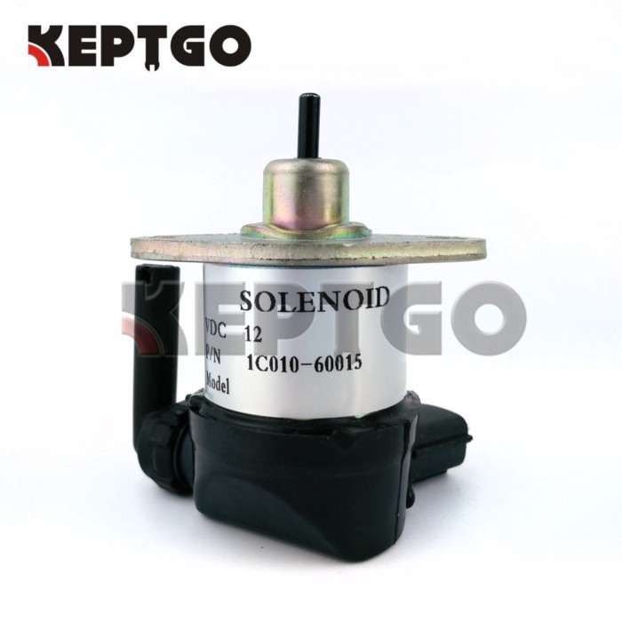 1C010-60015 12V Stop Solenoid For Kubota M6800 M8200 M8540 M9000 M9540 M95S M95X 1C010-60017 Brand