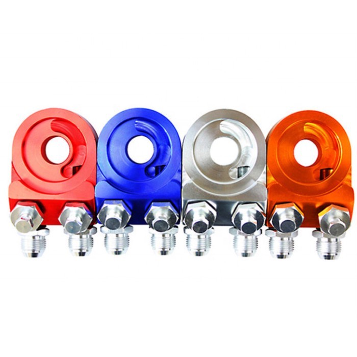 Qil filter cooler sandwich plate adapter Aluminum sandwich oil adapter sandwich block