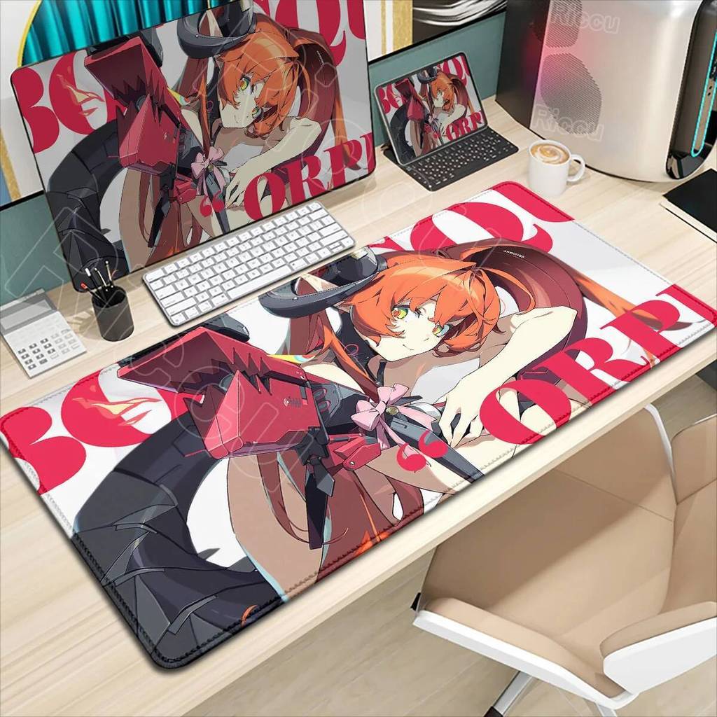 น่ารักบทบาทใหม่ Zenless Zone Zero Orphie & Magus แผ่นรองเมาส์ ZZZ แล็ปท็อปเล่นเกมลื่นโต๊ะขนาดใหญ่ยาง