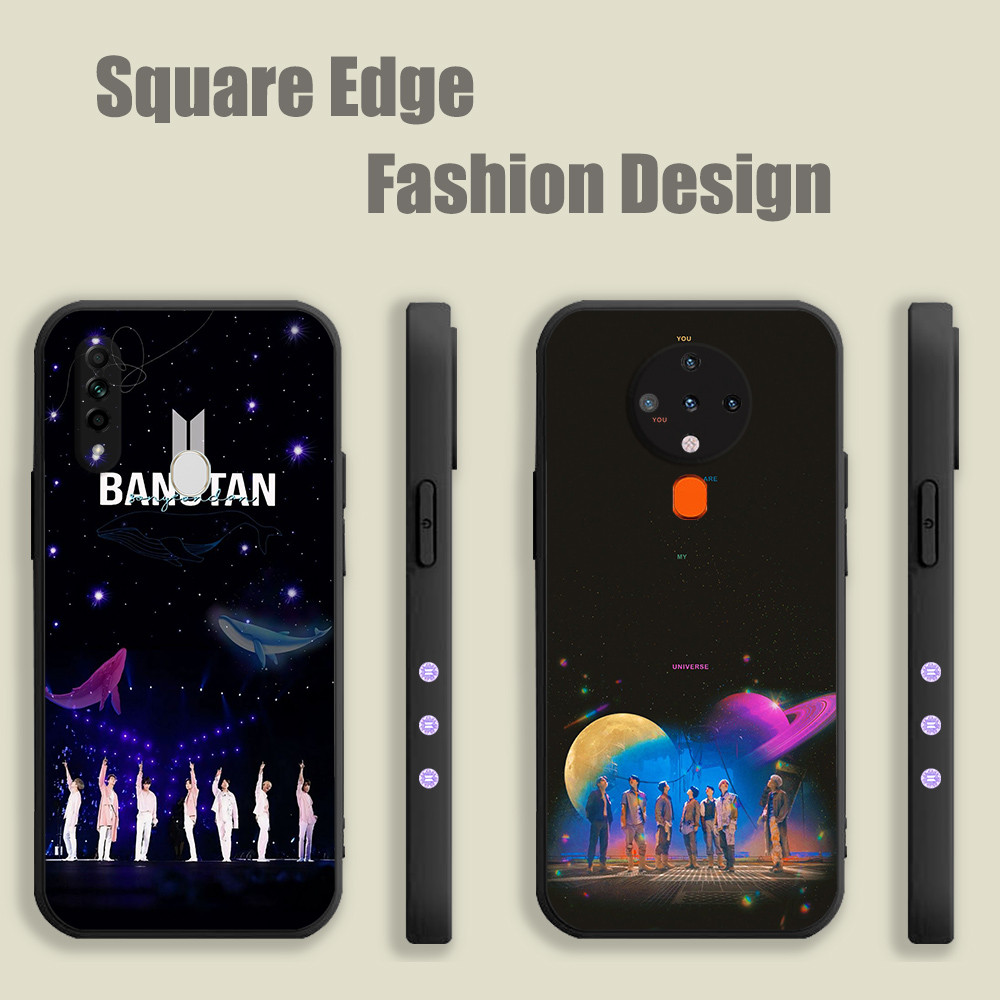 สําหรับRealme GT Neo 3 5G 2T 3T C55 10 C51 C53 11 Pro Plus Bts My Universe JGL35 เคสโทรศัพท์สแควร์ขอ