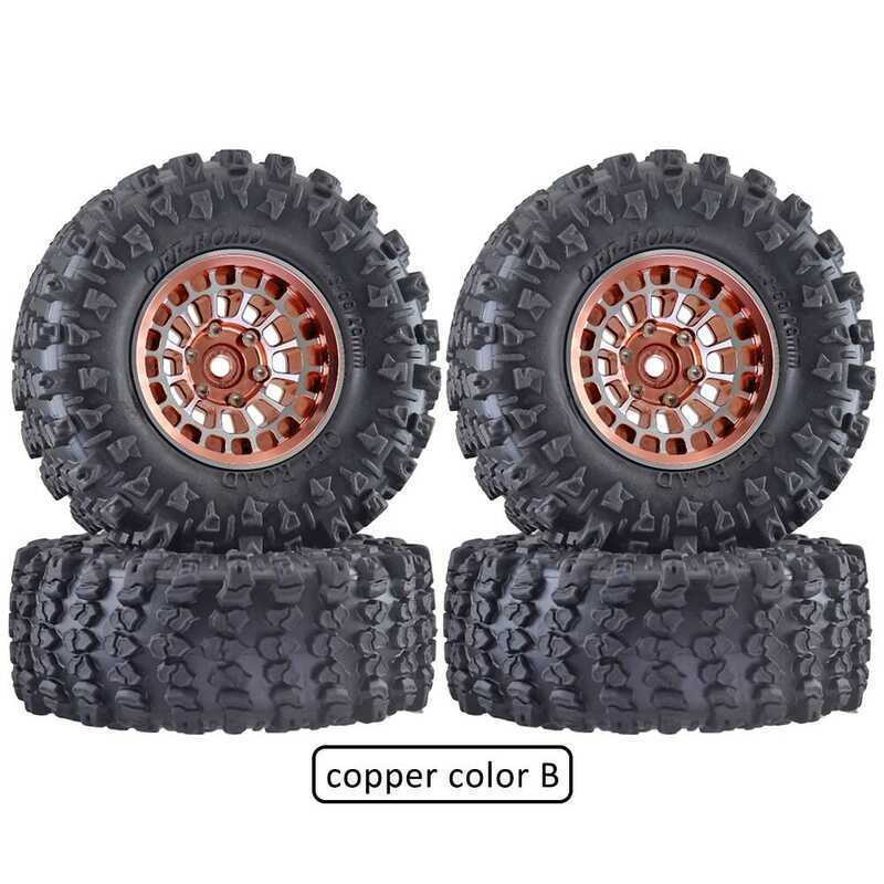 ▥ อลูมิเนียม 1.3 นิ้ว Beadlock ล้อยางสําหรับ 1/18 Traxxas Trx4m Trx4-M 1/24 Fms24 Axial Sc