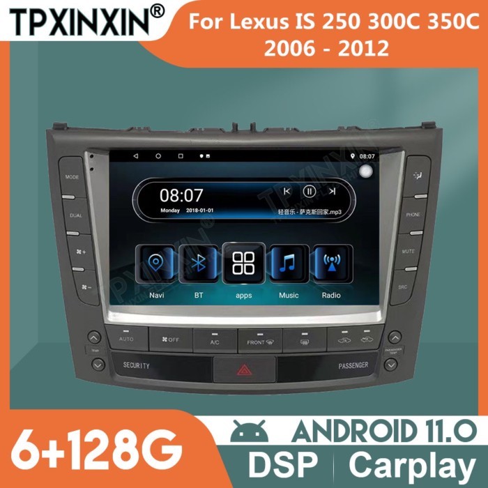 Android Car Radio for Lexus IS 250 300C 350C 2006 - 2012 Autoradio 2 Din Stereo Receiver Multimedia