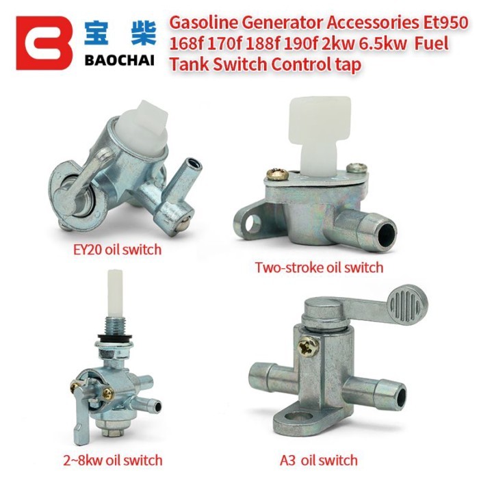 เครื่องกําเนิดไฟฟ้าเบนซิน Universal Control ก๊อกน้ํา ET950 168f 170F 188F 190F 2kw 6.5kw