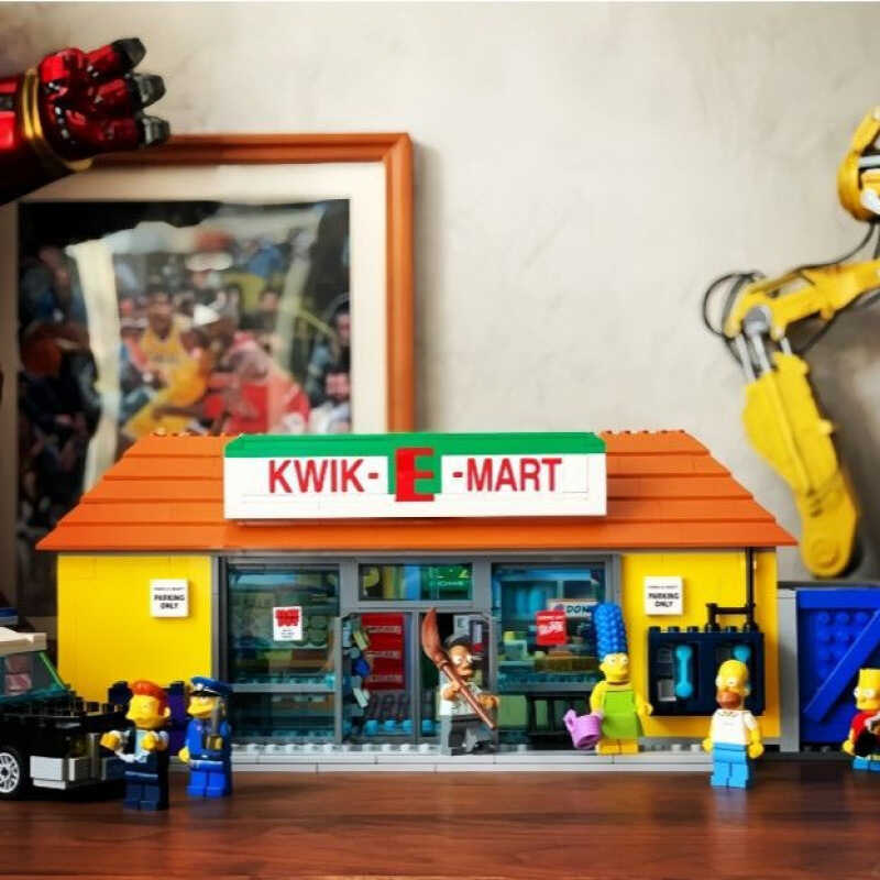 เข้ากันได้กับ LEGO 71016 ชุดตัวต่อซูเปอร์มาร์เก็ตเดอะซิมป์สันส์ ของเล่นสำหรับเด็กผู้ชาย ของขวัญวันเ