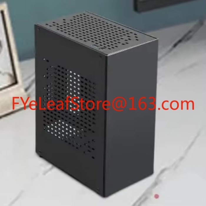 A07 Aluminum  SFF  Computer Gaming Case Mini ITX PC Case with PCI Riser  Supports GPU Graphics Card