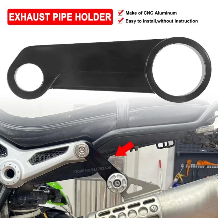 Motorcycle Exhaust Pipe Holder Bracket For BMW R nine T R9T Scrambler High Exhaust System Connectin