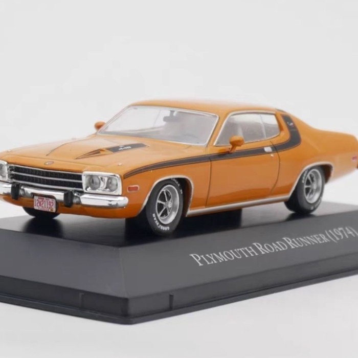 IXO 1/43 PLYMOUTH ROAD RUNNER 1974 PLYMOUTH ROAD RUNNER 1974 PLYMOUTH อเมริกันกล้ามเนื้อรถรุ่น