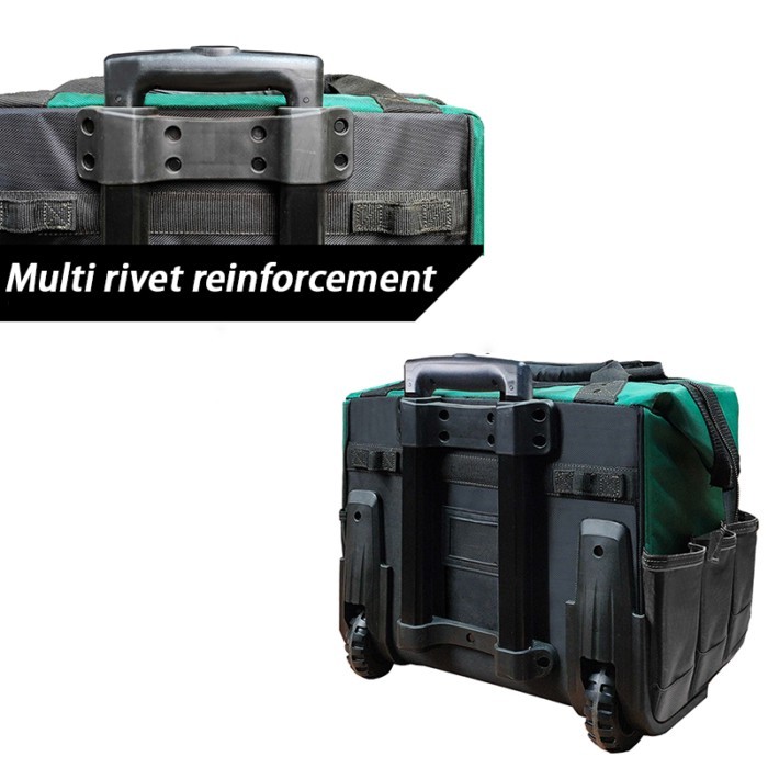 High Capacity Tool Bag Wheeled Organizer Storage Tools Bag Professional Electrician Tools Suitcase