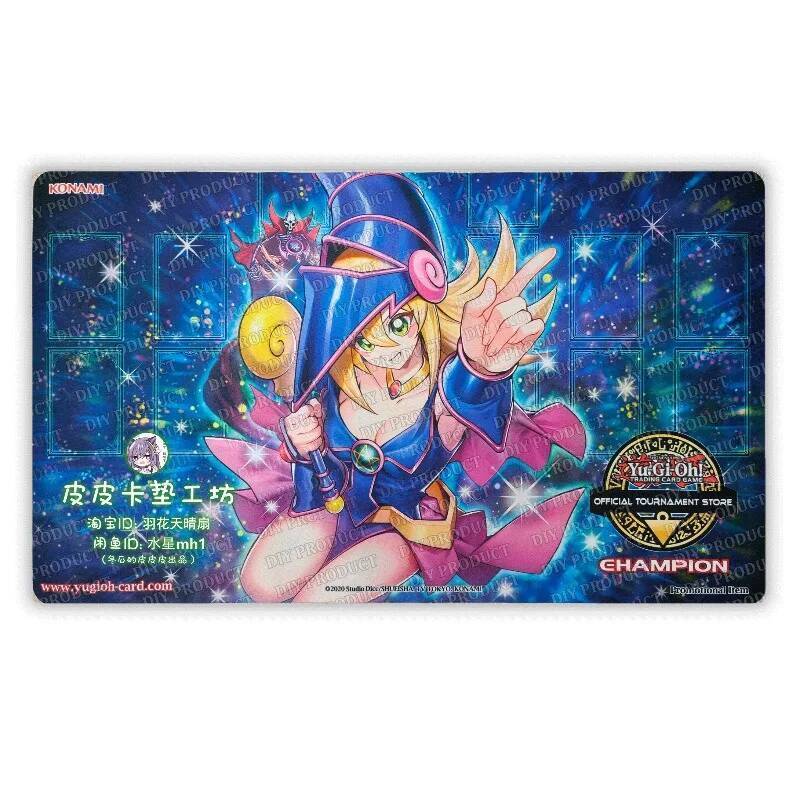 ยูกิโอ! Dark Magical Curtain Theme 600x350mm Trading Card Playmat Dark Magician Girl DM Debut ที่ระลึกเกมกระดานของเล่น