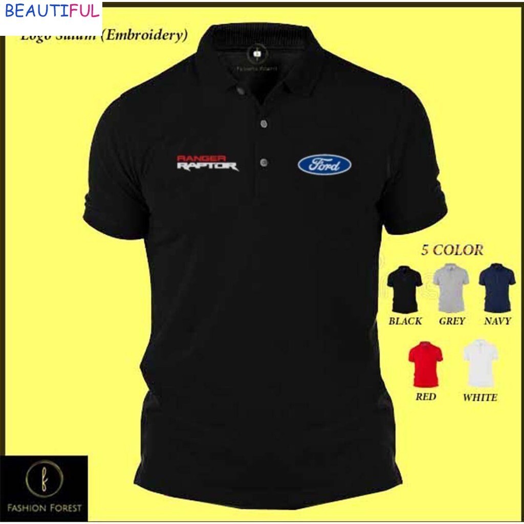 เสื้อ Polo คอปก SulamFord Ranger Raptor รุ่น FFP1071 ทำจากเส้นใยละเอียดแห้งไว