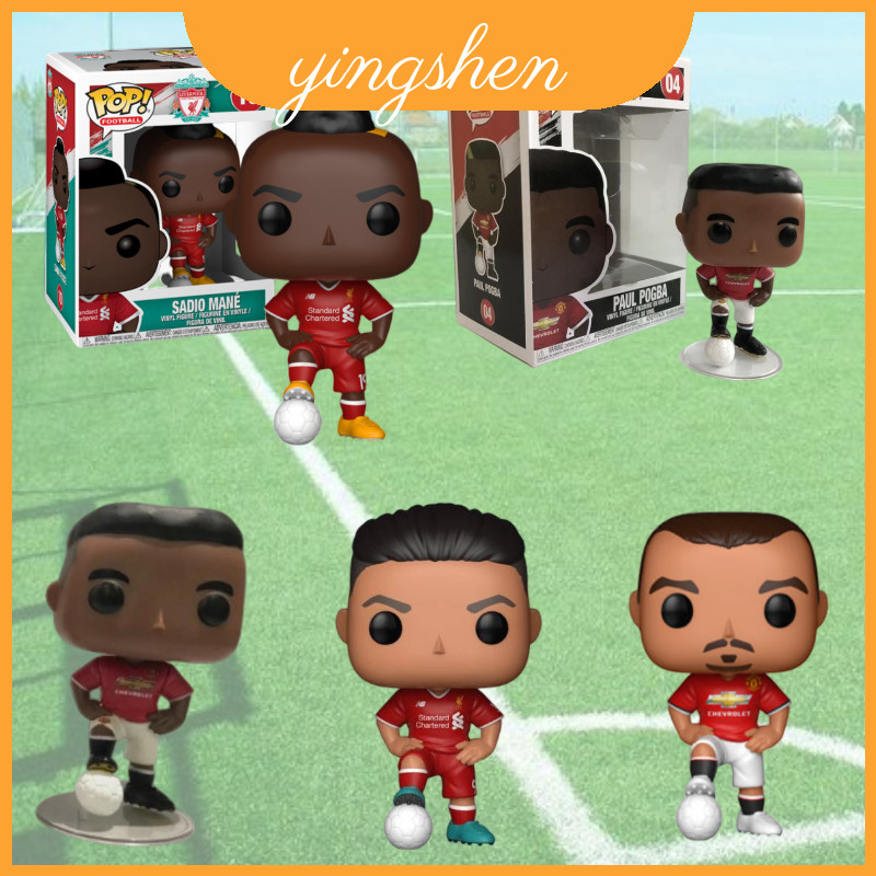 ดาราฟุตบอลที่น่ารักและแม่นยํา Miniatures Pogba, Mane Salah, Ibrahimovic,
