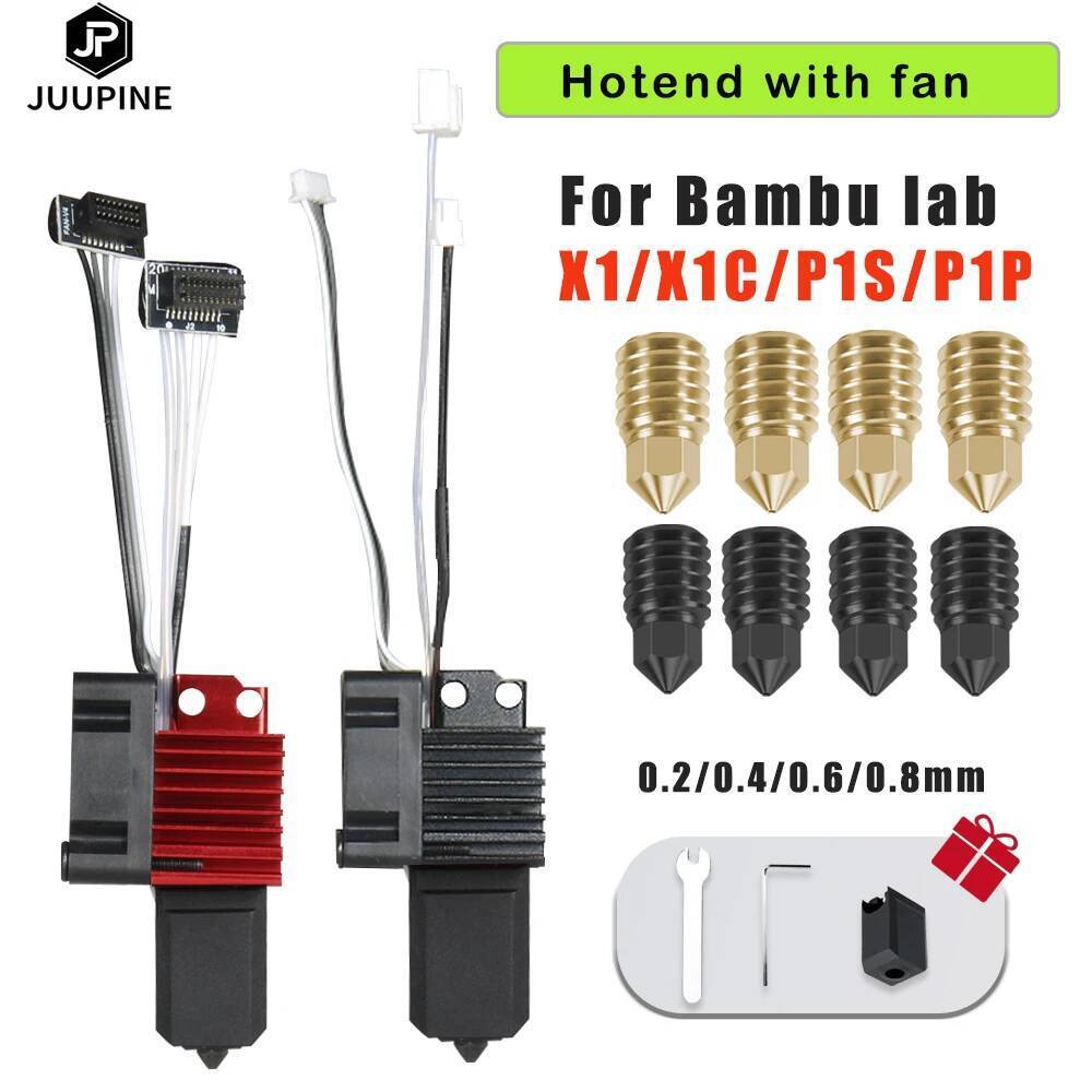 Hotend สําหรับ Bambu Lab p1p X1C P1S X1 P1P อัพเกรด Hot end หัวพิมพ์ 3D การพิมพ์ชิ้นส่วนสําหรับ bamb