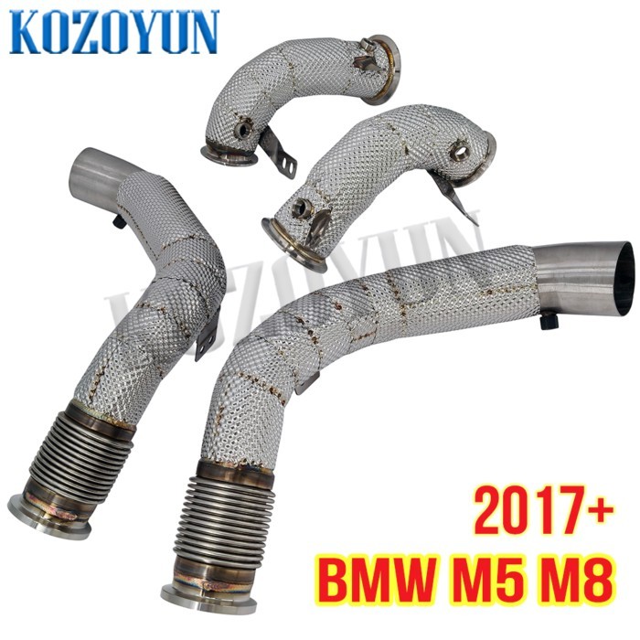 Downpipe Turbo For BMW M5 F90 M8 F91 F92 F93 S63 4.4L V8 2017-2023
